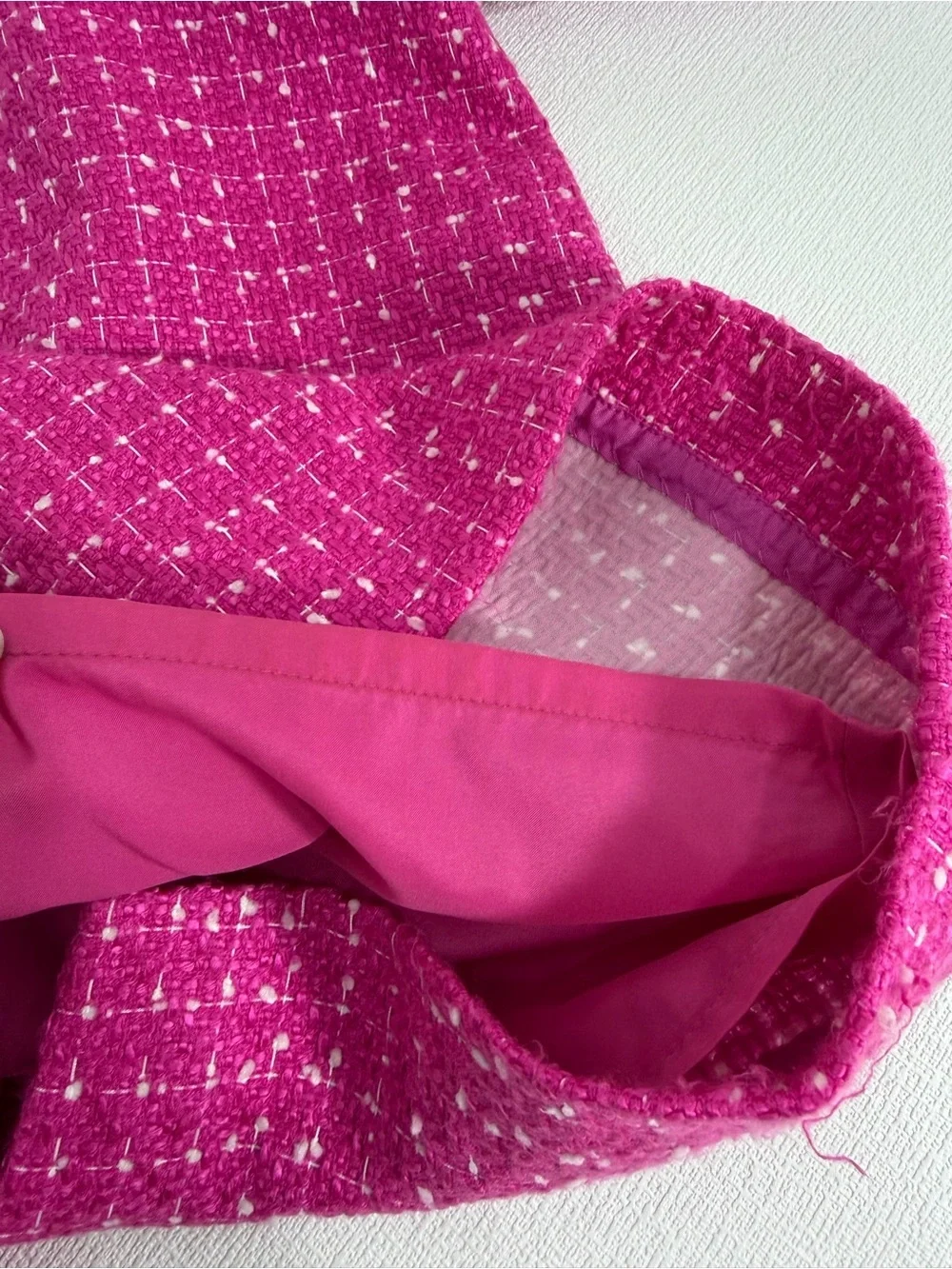 J. Crew tweed pink sleeveless mini dress size 0